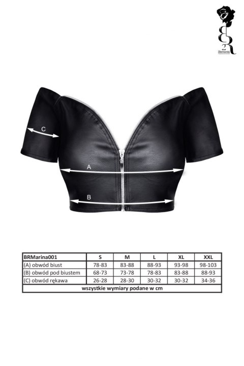 BIELIZNA - BRMARINA001 TOP CZARNY ROZMIAR XL BIELIZNA - BRMARINA001 TOP CZARNY ROZMIAR XL