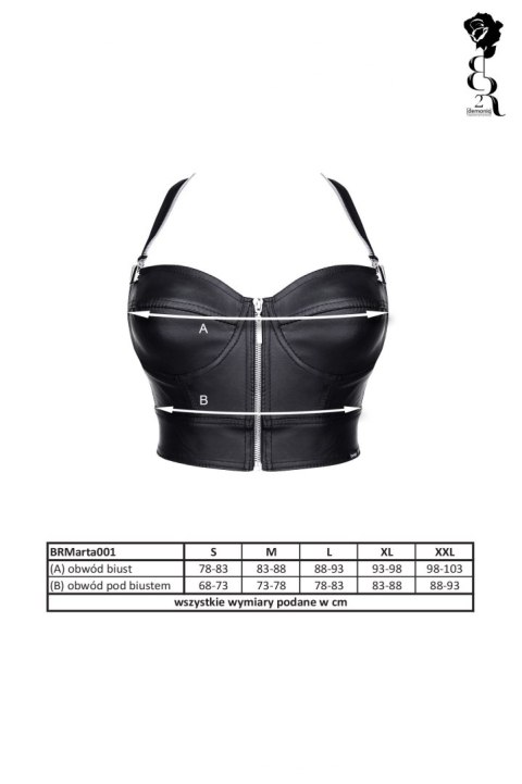 BIELIZNA - BRMARTA001 TOP CZARNY ROZMIAR XXL BIELIZNA - BRMARTA001 TOP CZARNY ROZMIAR XXL