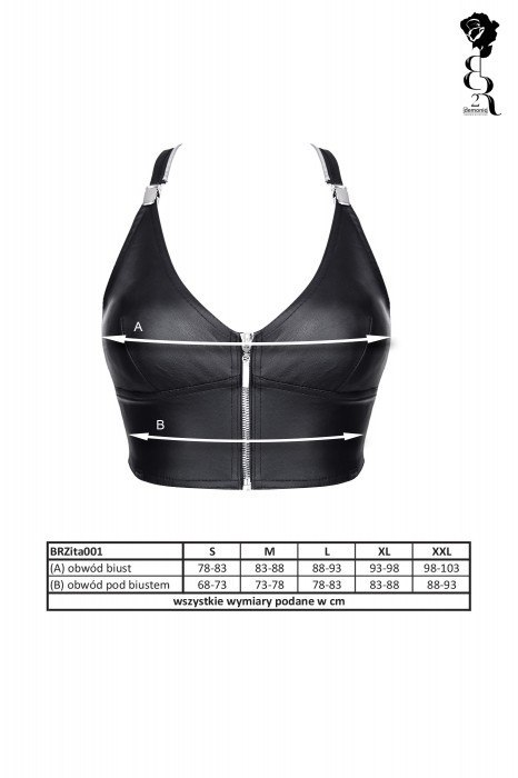 BIELIZNA - BRZITAI001 TOP CZARNY ROZMIAR L BIELIZNA - BRZITAI001 TOP CZARNY ROZMIAR L