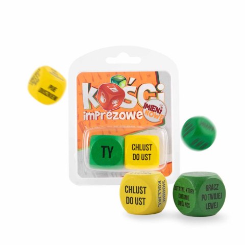 ZABAWKA - KOŚCI IMPREZOWE- IMIENINOWE - RÓŻNE KOLORY ZABAWKA - KOŚCI IMPREZOWE- IMIENINOWE - RÓŻNE KOLORY