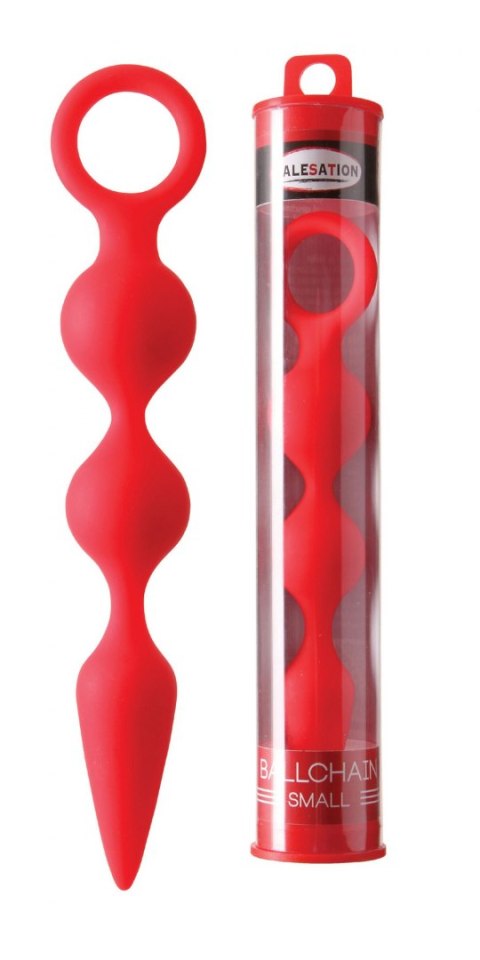 PLUG KORALIKI KULKI ANALNE KOREK ANALNY STYMULUJE MALESATION Ballchain small red PLUG KORALIKI KULKI ANALNE KOREK ANALNY STYMULUJE MALESATION Ballchain small red