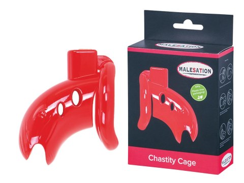 MALESATION Chastity Cage red MALESATION Chastity Cage red