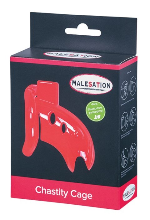 MALESATION Chastity Cage red MALESATION Chastity Cage red