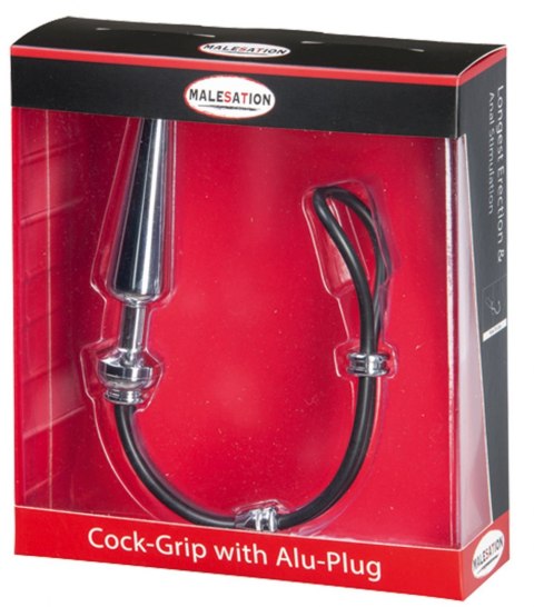 MALESATION COCK-GRIP WITH ALU-PLUG MEDIUM, CHROME MALESATION COCK-GRIP WITH ALU-PLUG MEDIUM, CHROME