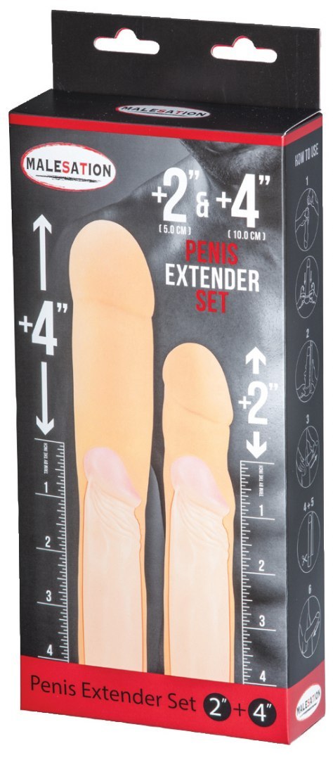MALESATION Penis Extender Set 2" + 4" MALESATION Penis Extender Set 2" + 4"