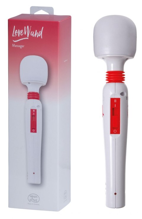 MINDS of LOVE Love Wand Massager white/ red MINDS of LOVE Love Wand Massager white/ red