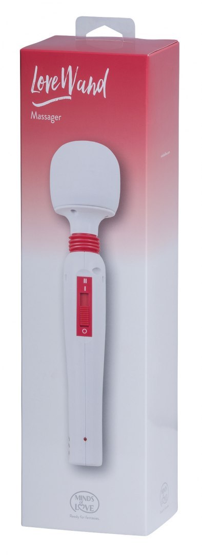MINDS of LOVE Love Wand Massager white/ red MINDS of LOVE Love Wand Massager white/ red