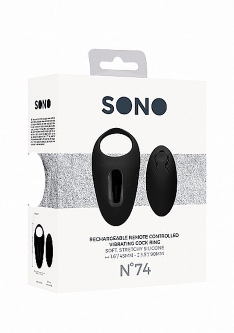 No. 74 - Remote Controlled Vibrating Cock Ring - Black No. 74 - Remote Controlled Vibrating Cock Ring - Black