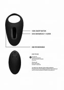 No. 74 - Remote Controlled Vibrating Cock Ring - Black