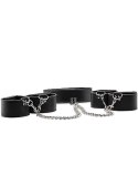 Reversible Collar / Wrist / Ankle Cuffs - Black