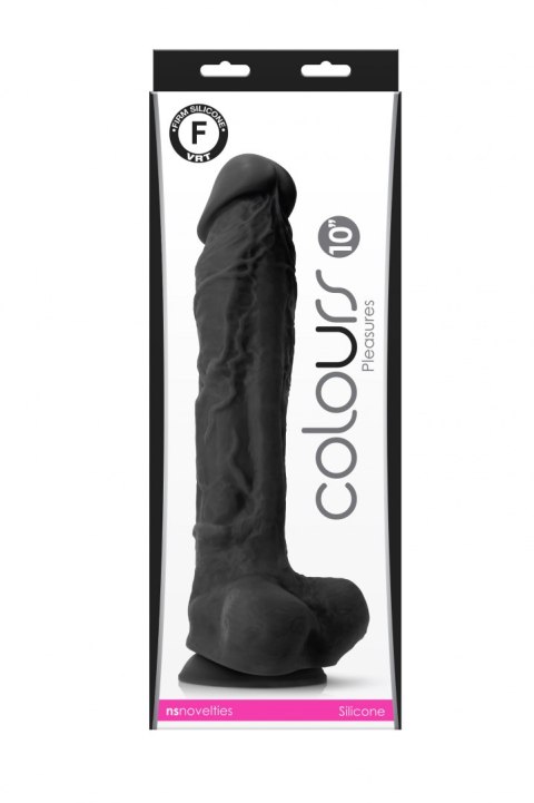 COLOURS PLEASURES 10 DILDO BLACK COLOURS PLEASURES 10 DILDO BLACK
