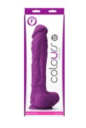 COLOURS PLEASURES 10 DILDO PURPLE