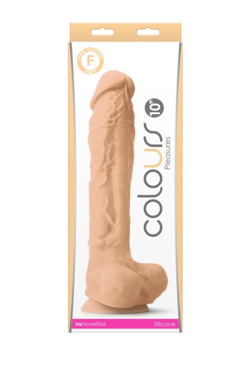 COLOURS PLEASURES 10 DILDO WHITE COLOURS PLEASURES 10 DILDO WHITE