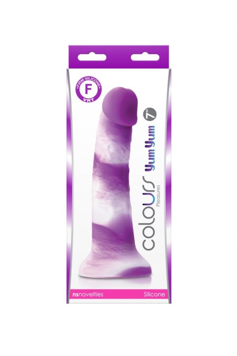 COLOURS PLEASURES YUM 7 DILDO PURPLE COLOURS PLEASURES YUM 7 DILDO PURPLE