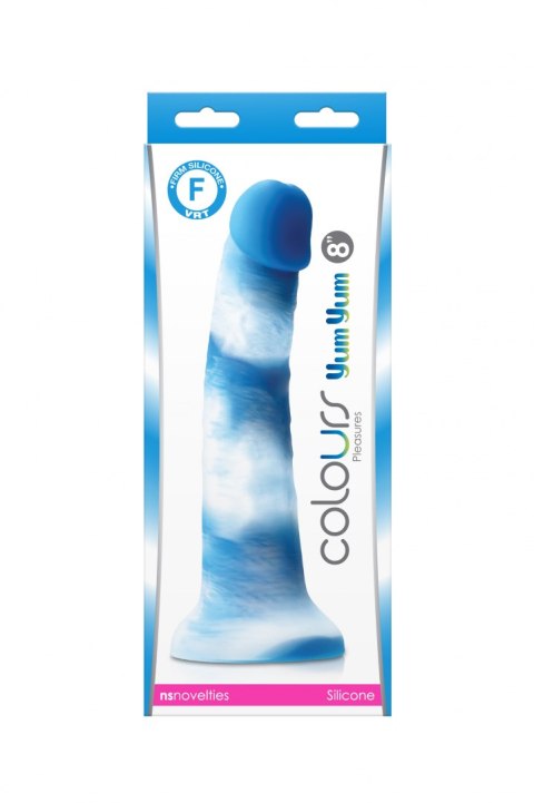 COLOURS PLEASURES YUM 8 DILDO BLUE COLOURS PLEASURES YUM 8 DILDO BLUE