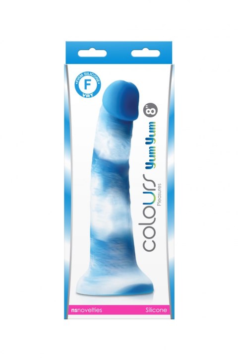 COLOURS PLEASURES YUM 8 DILDO BLUE COLOURS PLEASURES YUM 8 DILDO BLUE