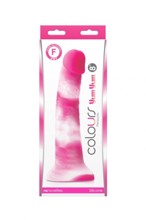 COLOURS PLEASURES YUM 8 DILDO PINK COLOURS PLEASURES YUM 8 DILDO PINK