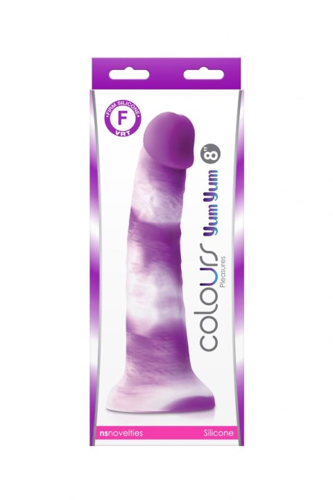 COLOURS PLEASURES YUM 8 DILDO PURPLE COLOURS PLEASURES YUM 8 DILDO PURPLE