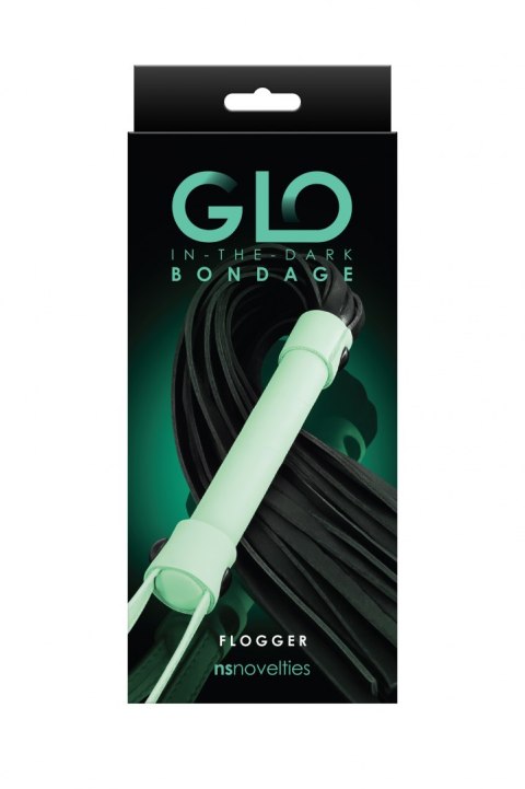 GLO BONDAGE FLOGGER GREEN GLO BONDAGE FLOGGER GREEN