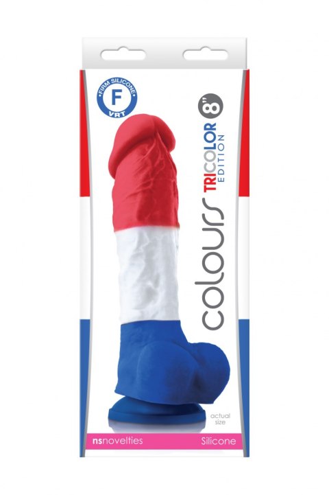 COLOURS PLEASURES TRICOLOR 8 DILDO COLOURS PLEASURES TRICOLOR 8 DILDO