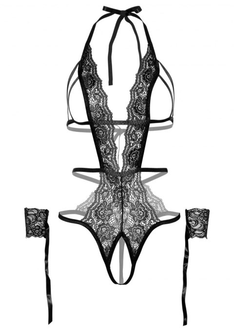 Crotchless lace teddy Crotchless lace teddy