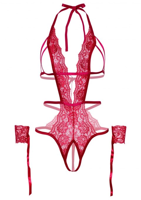 Crotchless lace teddy Crotchless lace teddy