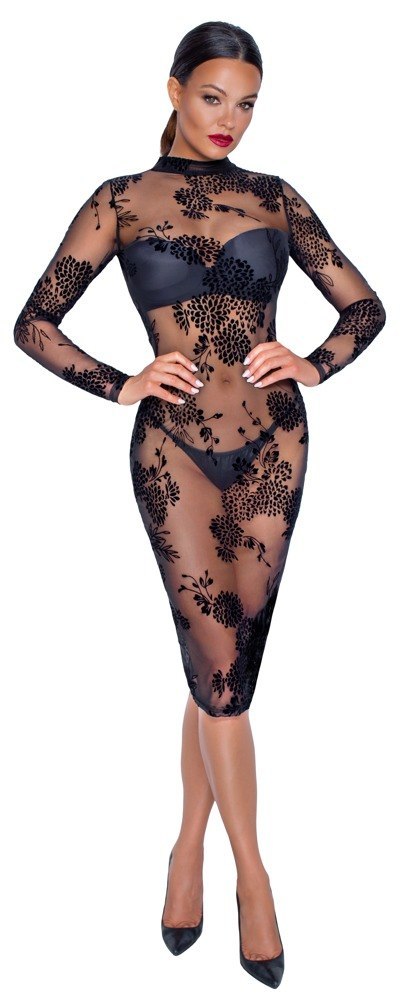 DRESS FLOCK PRINT L DRESS FLOCK PRINT L