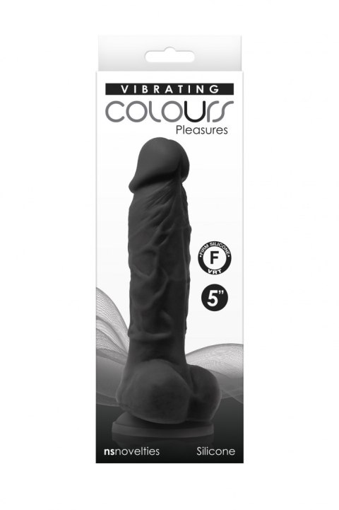COLOURS PLEASURES VIBE 5" DILDO BLACK COLOURS PLEASURES VIBE 5" DILDO BLACK
