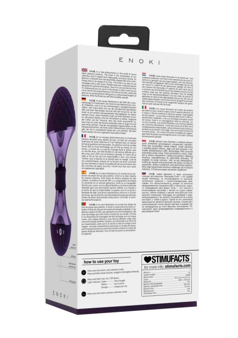 Enoki - Bendable Massager - Purple - Tester Enoki - Bendable Massager - Purple - Tester