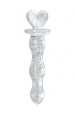 FIREFLY GLASS HEART A GLOW CLEAR