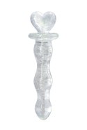 FIREFLY GLASS HEART A GLOW CLEAR