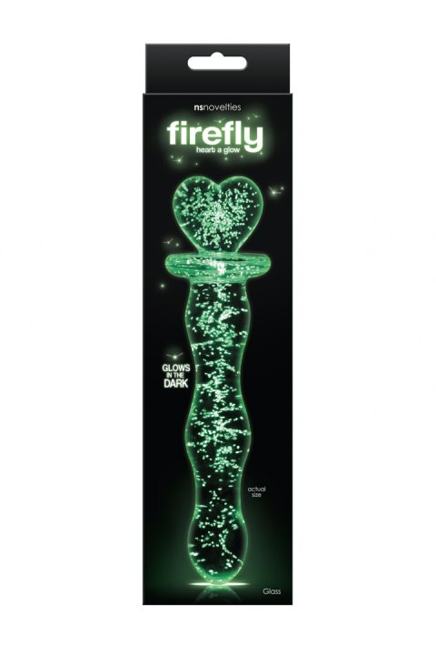 FIREFLY GLASS HEART A GLOW CLEAR FIREFLY GLASS HEART A GLOW CLEAR