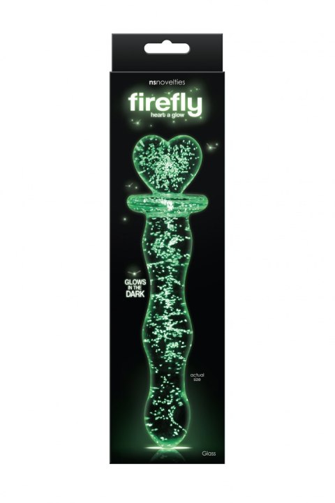 FIREFLY GLASS HEART A GLOW CLEAR FIREFLY GLASS HEART A GLOW CLEAR