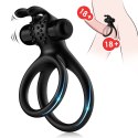 PIERŚCIEŃ EREKCYJNY SEX RING WIBRACJE STYMULATOR Traveler black