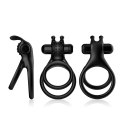 PIERŚCIEŃ EREKCYJNY SEX RING WIBRACJE STYMULATOR Traveler black