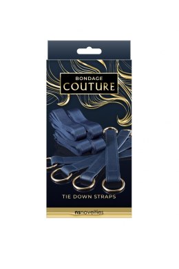 BONDAGE COUTURE TIE DOWN STRAPS BLUE