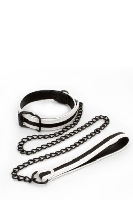 GLO BONDAGE COLLAR AND LEASH GREEN