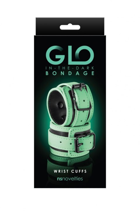 GLO BONDAGE WRIST CUFF GREEN GLO BONDAGE WRIST CUFF GREEN
