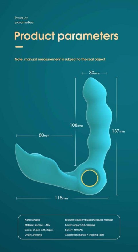 STYMULATOR-ANGELO MALE PROSTATE TRIPLE STIMULATION (BLUE) STYMULATOR-ANGELO MALE PROSTATE TRIPLE STIMULATION (BLUE)