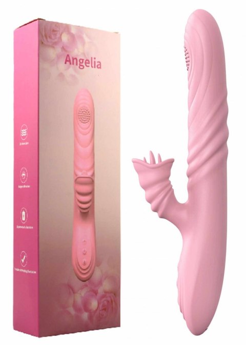 WIBRATOR-ANGELIA, USB 3 FUNCTIONS OF THRUSTING / 20 VIBRATIONS FLESH WIBRATOR-ANGELIA, USB 3 FUNCTIONS OF THRUSTING / 20 VIBRATIONS FLESH