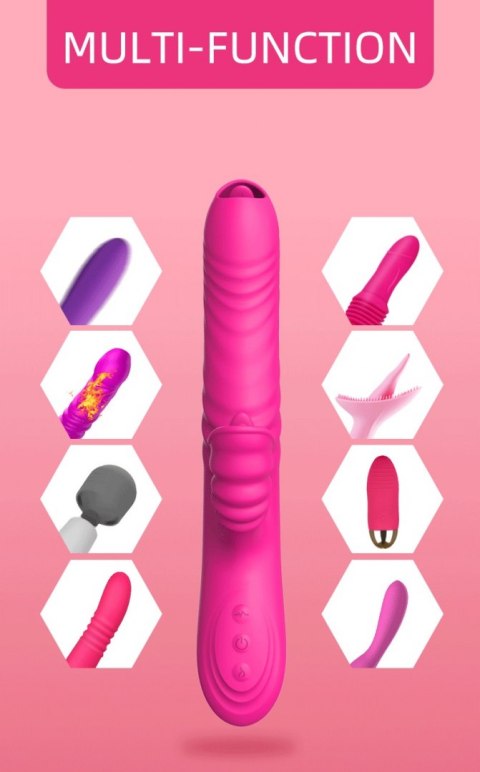 WIBRATOR-ANGELIA USB 3 FUNCTIONS OF THRUSTING / 20 VIBRATIONS PINK WIBRATOR-ANGELIA USB 3 FUNCTIONS OF THRUSTING / 20 VIBRATIONS PINK