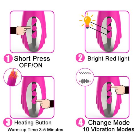 WIBRATOR-JOKER HEATING DOUBLE VIBRATING MASSAGE STICK WIBRATOR-JOKER HEATING DOUBLE VIBRATING MASSAGE STICK