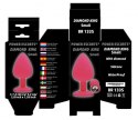 Plug-Diamond King Small -Butt Plug-Pink/Pink Stone