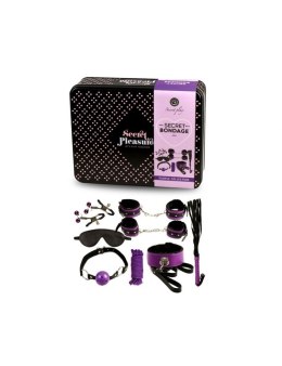 ZESTAW SECRET BONDAGE - SET 8 PCS PURPLE & BLACK