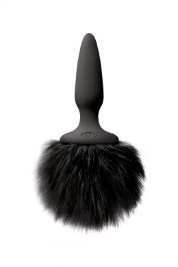 BUNNY TAILS MINI BLACK BLACK FUR