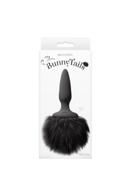 BUNNY TAILS MINI BLACK BLACK FUR