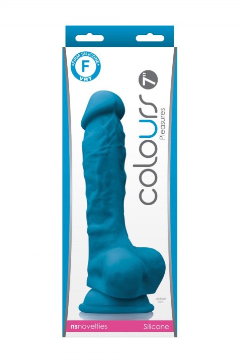 COLOURS PLEASURES 7'' DILDO BLUE COLOURS PLEASURES 7'' DILDO BLUE