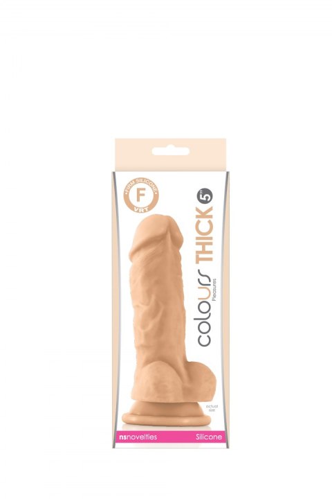 COLOURS PLEASURES THICK 5" DILDO WHITE COLOURS PLEASURES THICK 5" DILDO WHITE