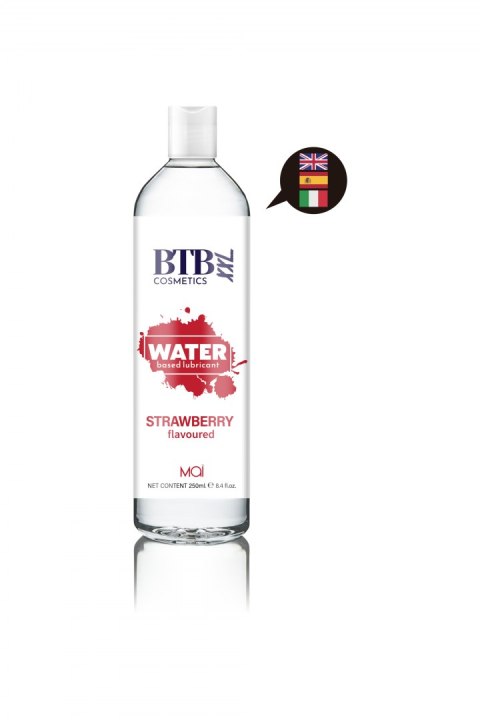 BTB WATER BASED FLAVORED STRAWBERRY LUBRICANT 250ML BTB WATER BASED FLAVORED STRAWBERRY LUBRICANT 250ML