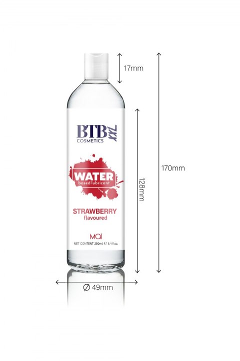 BTB WATER BASED FLAVORED STRAWBERRY LUBRICANT 250ML BTB WATER BASED FLAVORED STRAWBERRY LUBRICANT 250ML